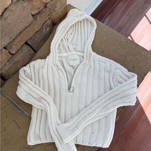 Cozy Cream Hooded Sweater for Kids